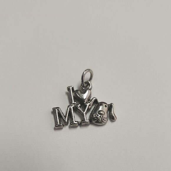 Silver Dog Lover Charm Pendant - Picture 1 of 3